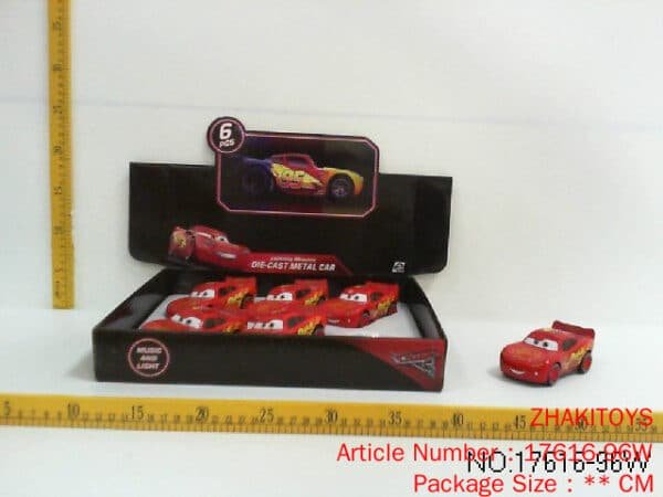 Cars 3 Alloy Boomerang Racing Car (6pcs)(12CM).